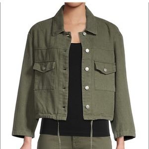 Vigoss NWT drawstring twill jacket - s